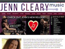 Tablet Screenshot of jenncleary.com